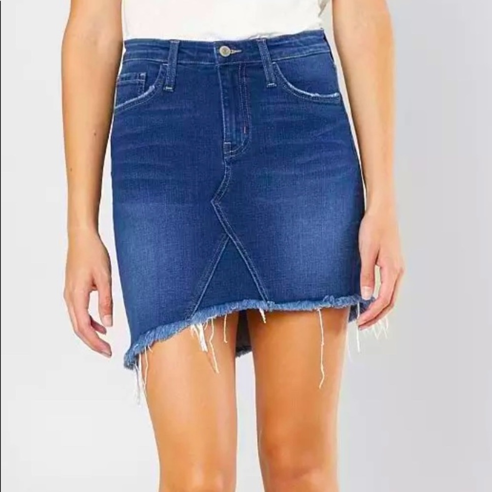 Flying Monkey Stretch Denim Mini Skirt - Picture 1 of 3